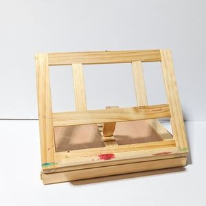Desk Easel with Storage Wooden
